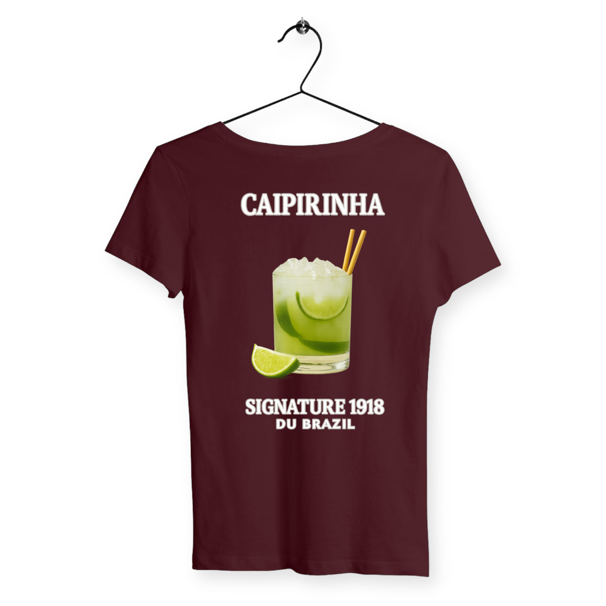 T-shirt Femme Caipirinha - dos_bordeaux
