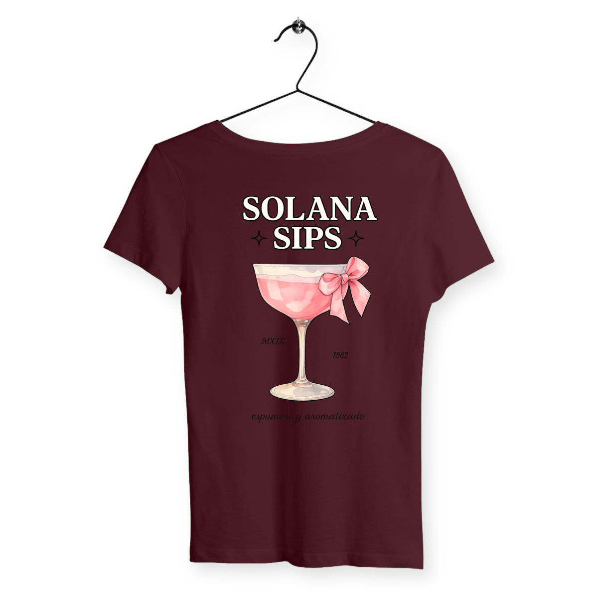 T-shirt Femme Sips - dos_bordeaux