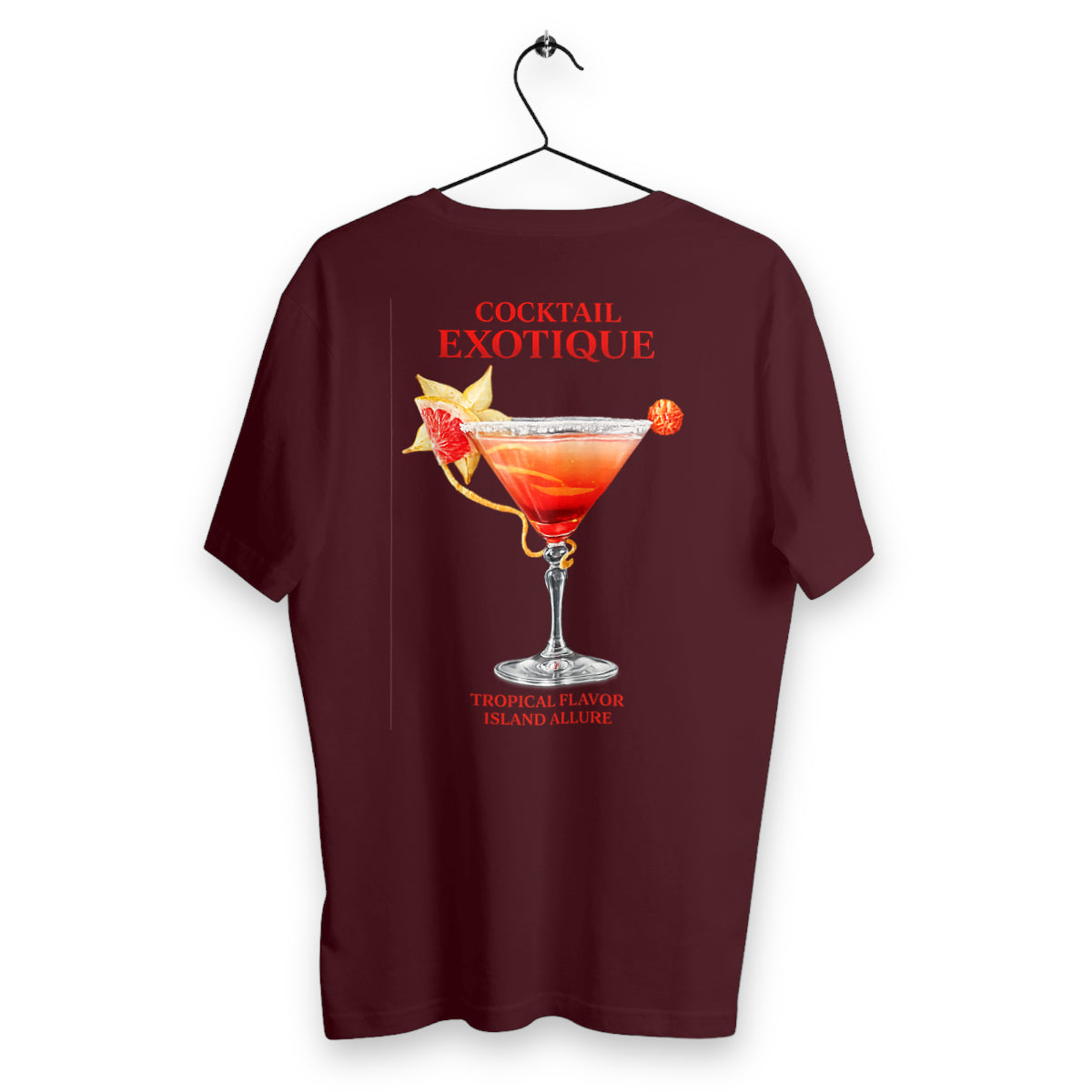 T-shirt Homme Cocktail Exotique - dos_bordeaux