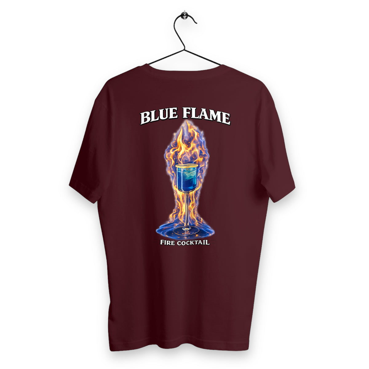 T-shirt Homme Blue Flame - dos_bordeaux