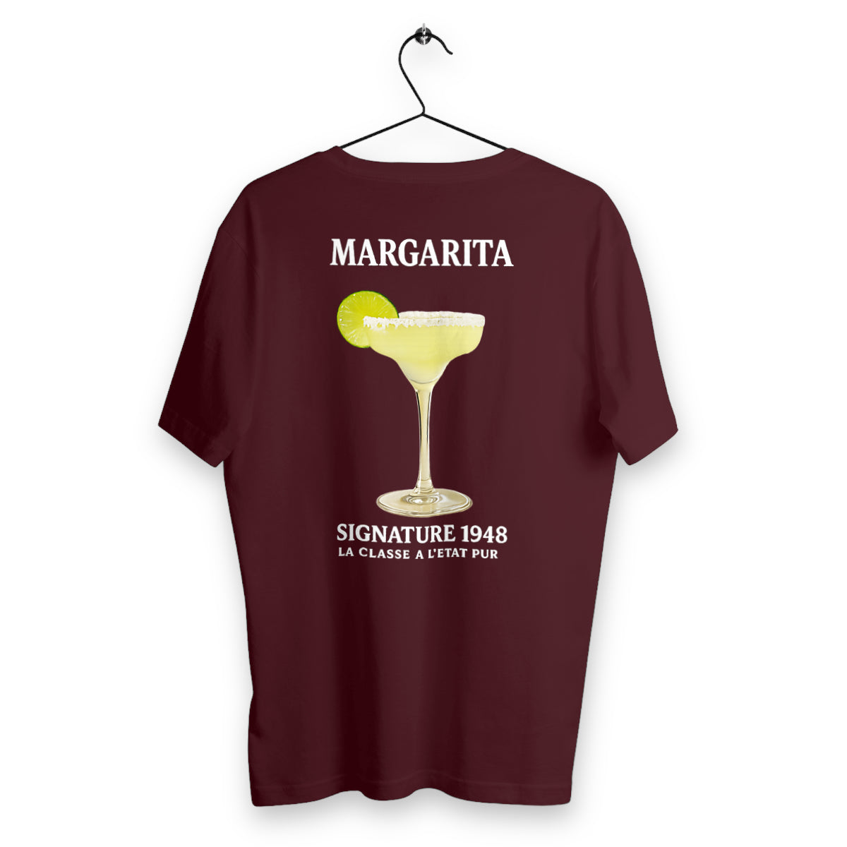 t-shirt homme margarita - dos_bordeaux
