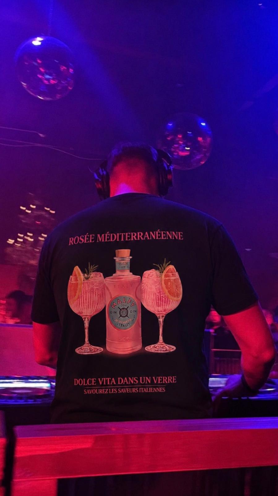 Camiseta Hombre Rosada Mediterránea