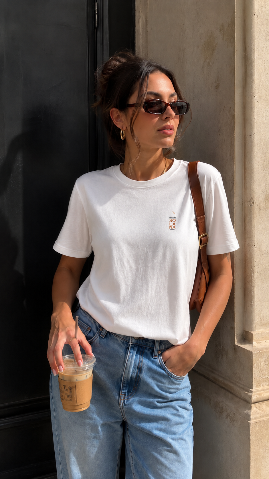 T-shirt Femme Café