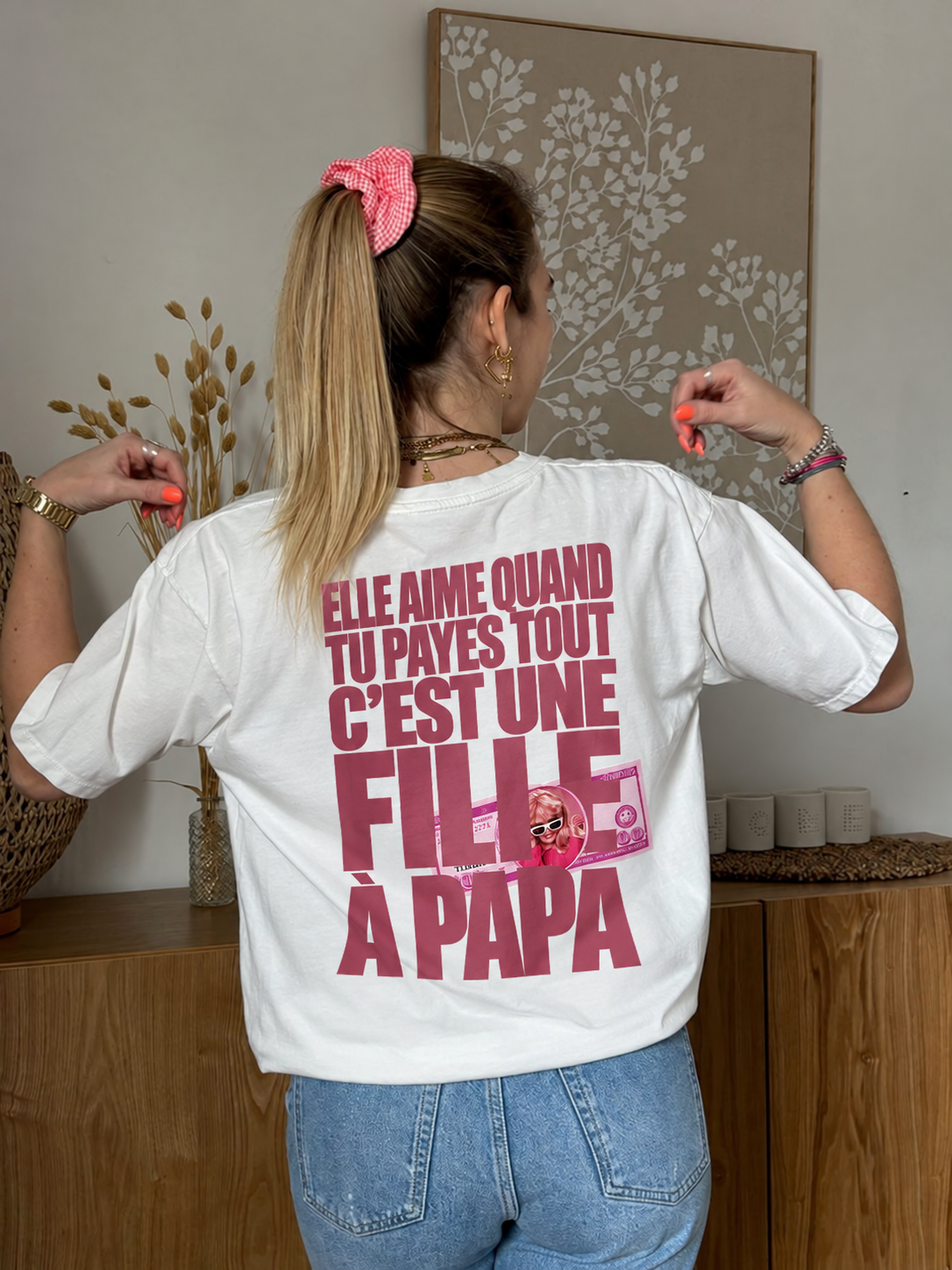 T-shirt Homme Fille A Papa