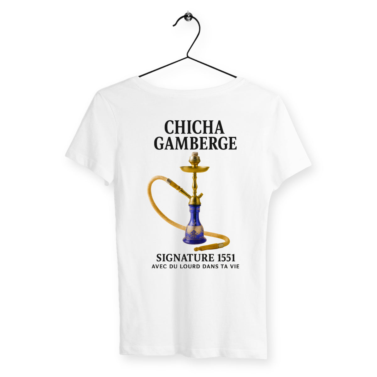 T-shirt Femme Chicha Gamberge - dos_blanc