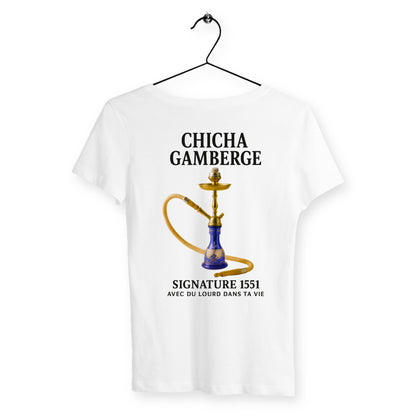 T-shirt Femme Chicha Gamberge - dos_blanc