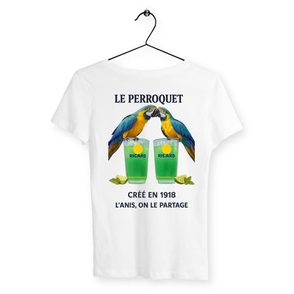 T-shirt Femme Perroquet - dos_blanc