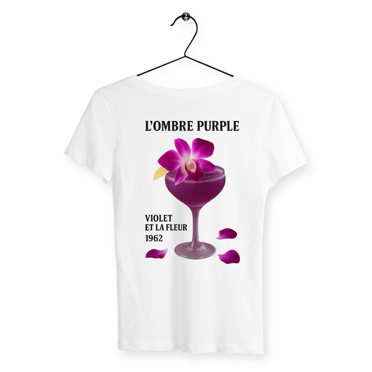 T-shirt Femme Ombre Purple - dos_blanc