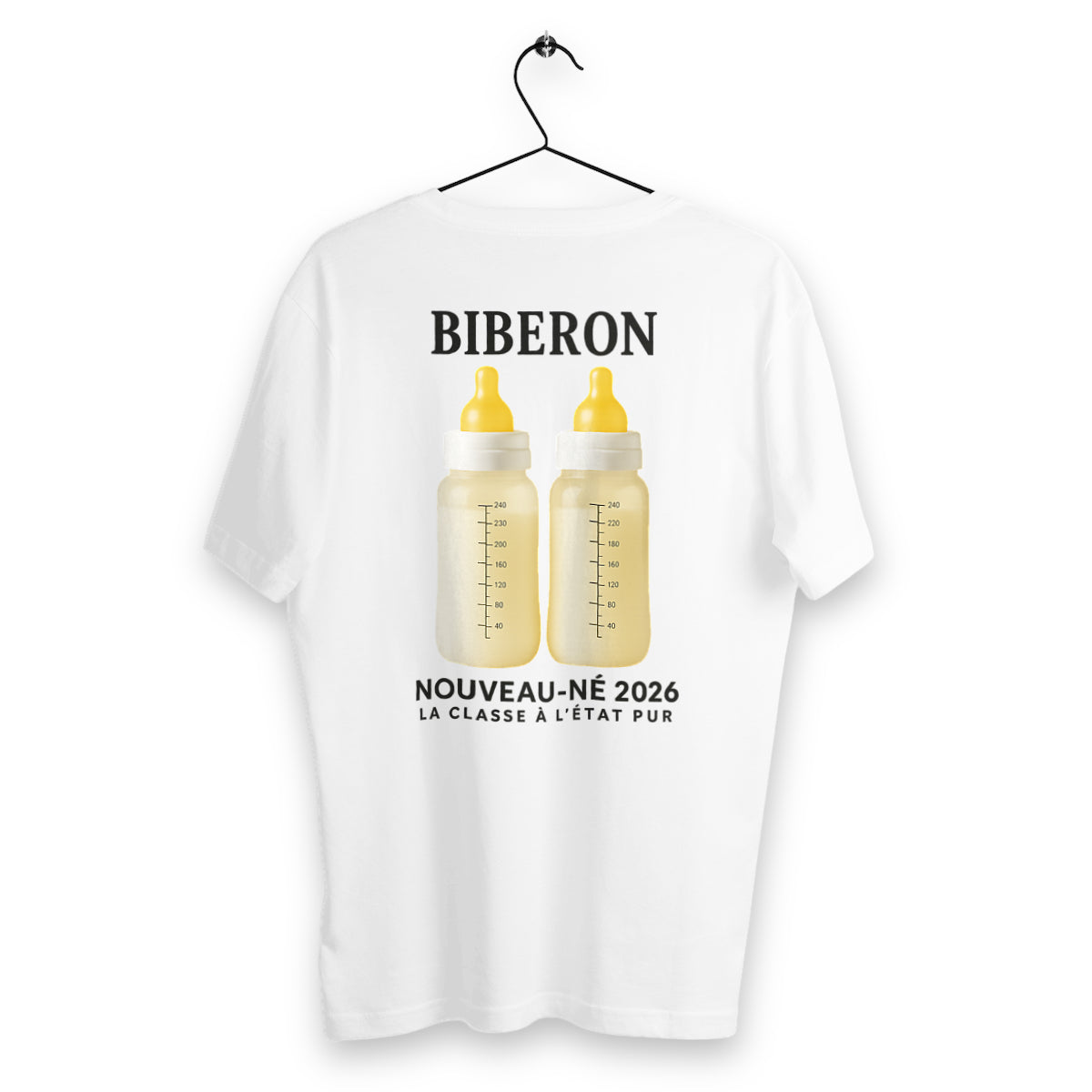 T-shirt Unisexe Classique - Le Biberon pour Tous ! - dos_blanc