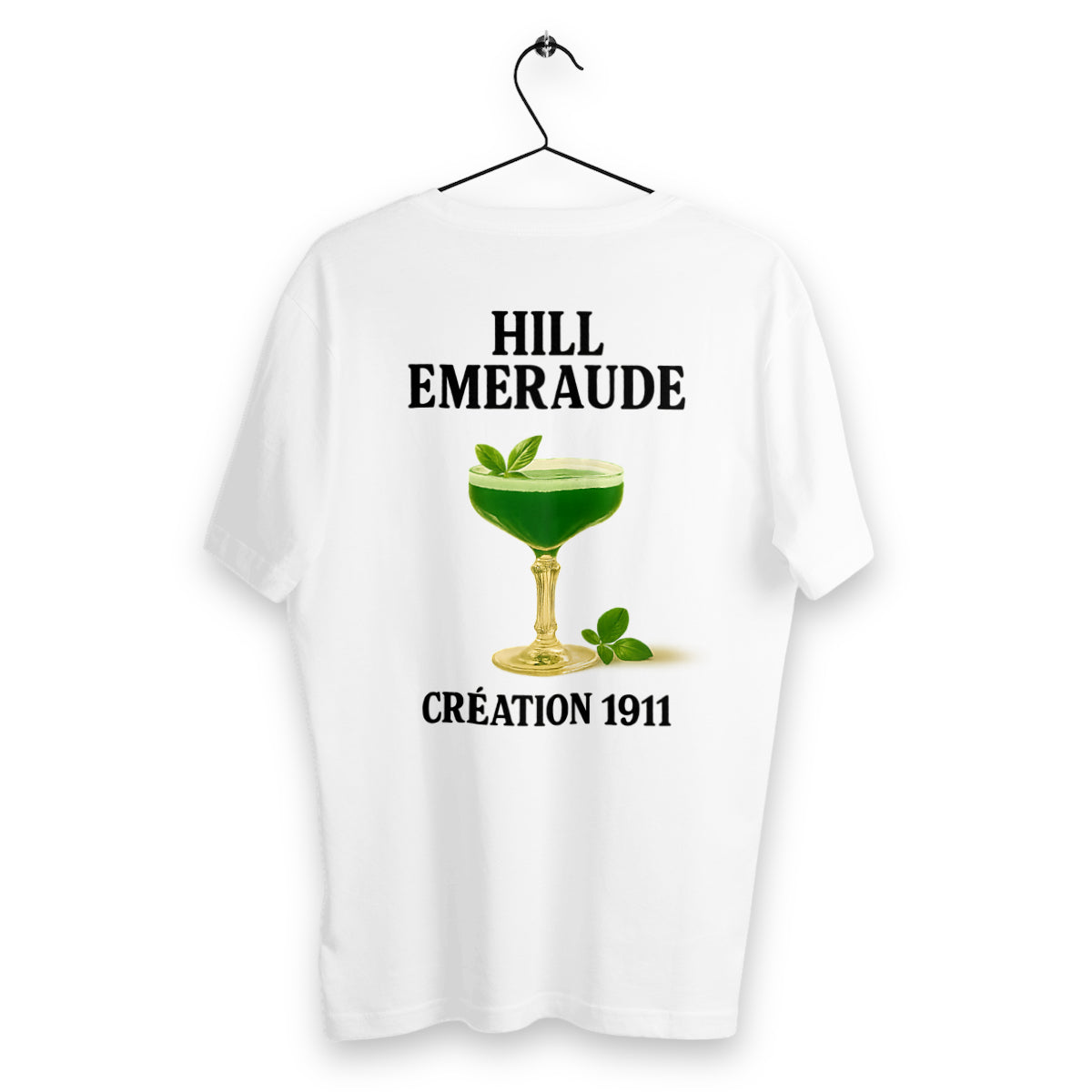 T-shirt Homme Hill Émeraude - dos_blanc