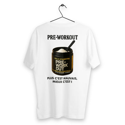 T-shirt Homme Pre-workout - dos_blanc