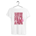 T-shirt Femme Fille A Papa - dos_blanc