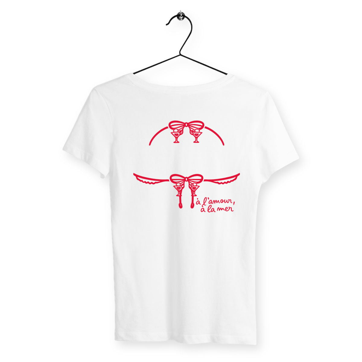 T-shirt Femme Bikini - dos_blanc