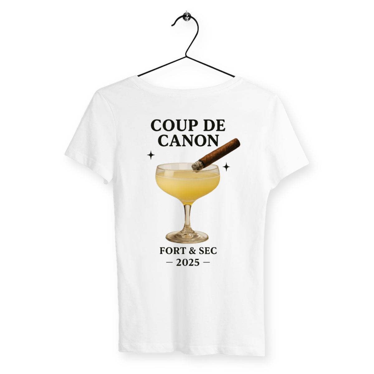 T-shirt Femme Coup de Canon - dos_blanc