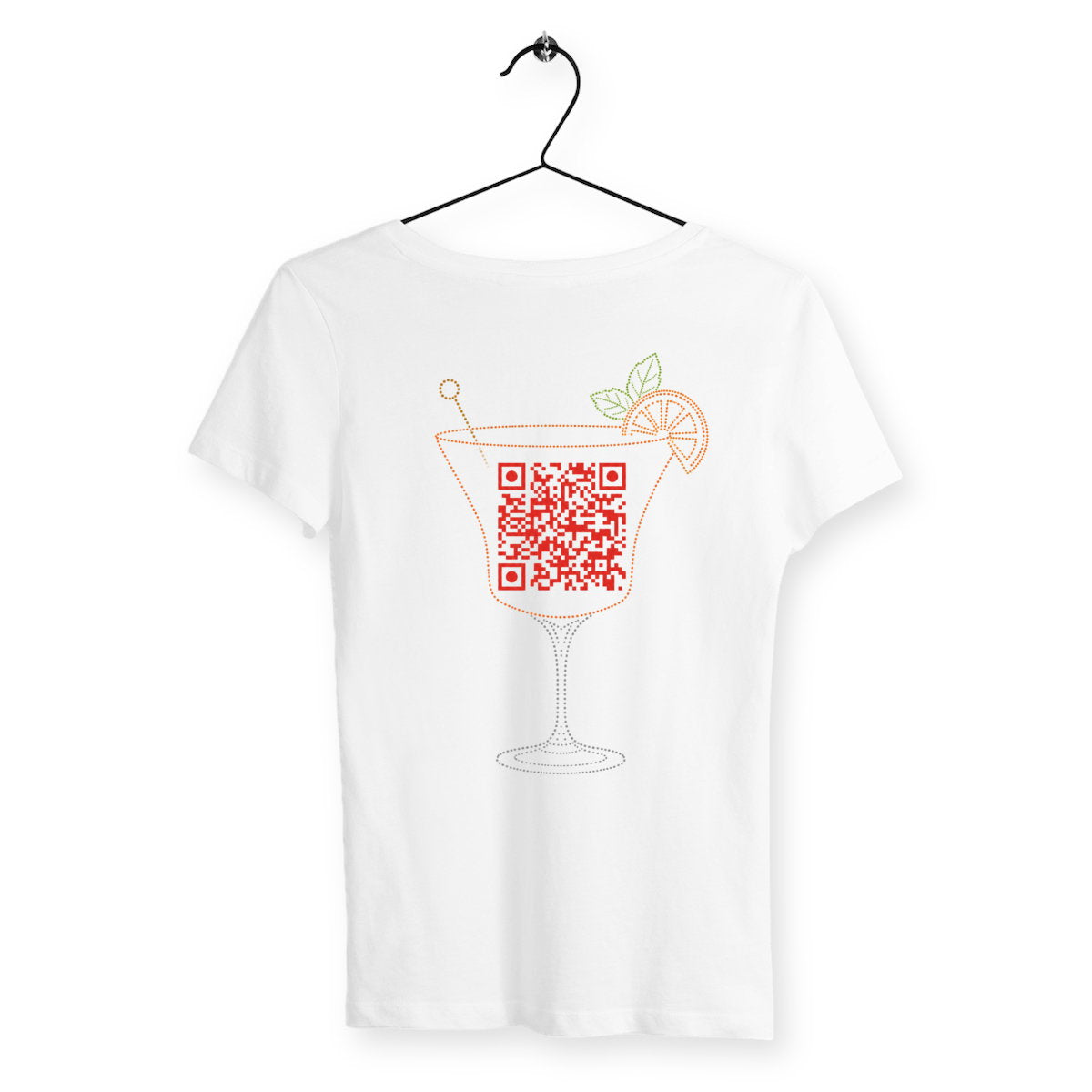 T-shirt Femme QR - dos_blanc