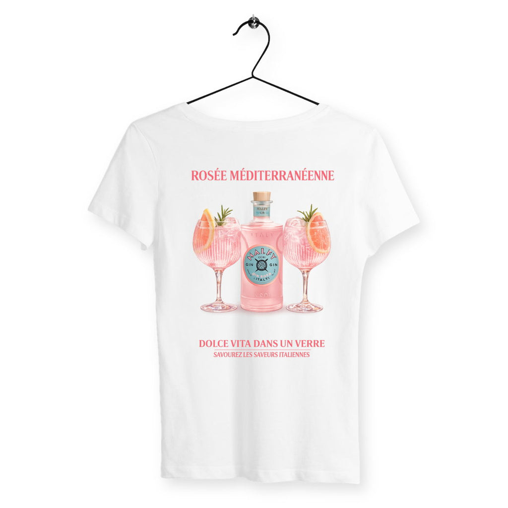 T-shirt Femme Rosée Méditerranéenne - dos_blanc