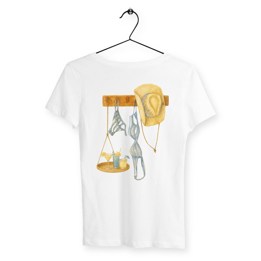 T-shirt Femme Cabana & Cocktails - dos_blanc