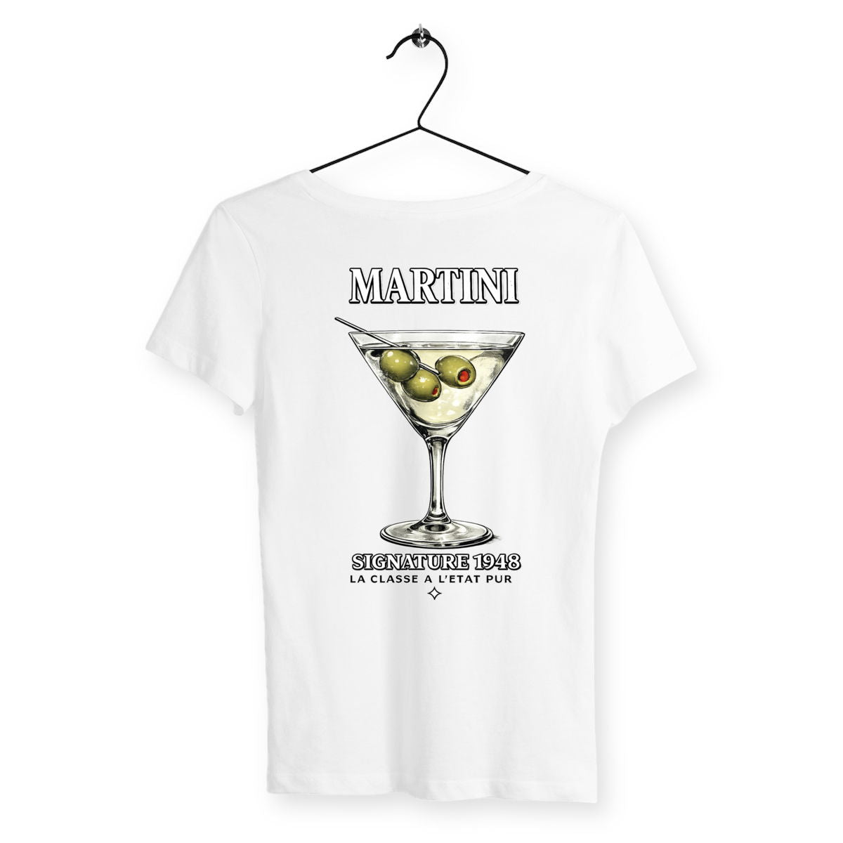 T-shirt Femme Martini - dos_blanc