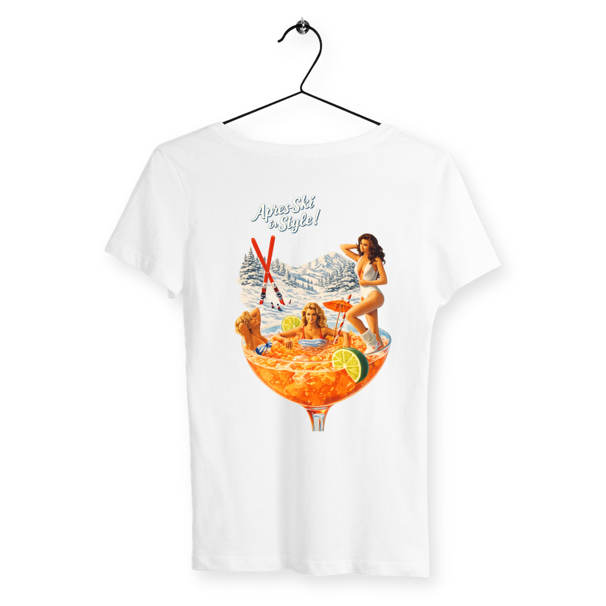 T-shirt Femme Après ski - dos_blanc
