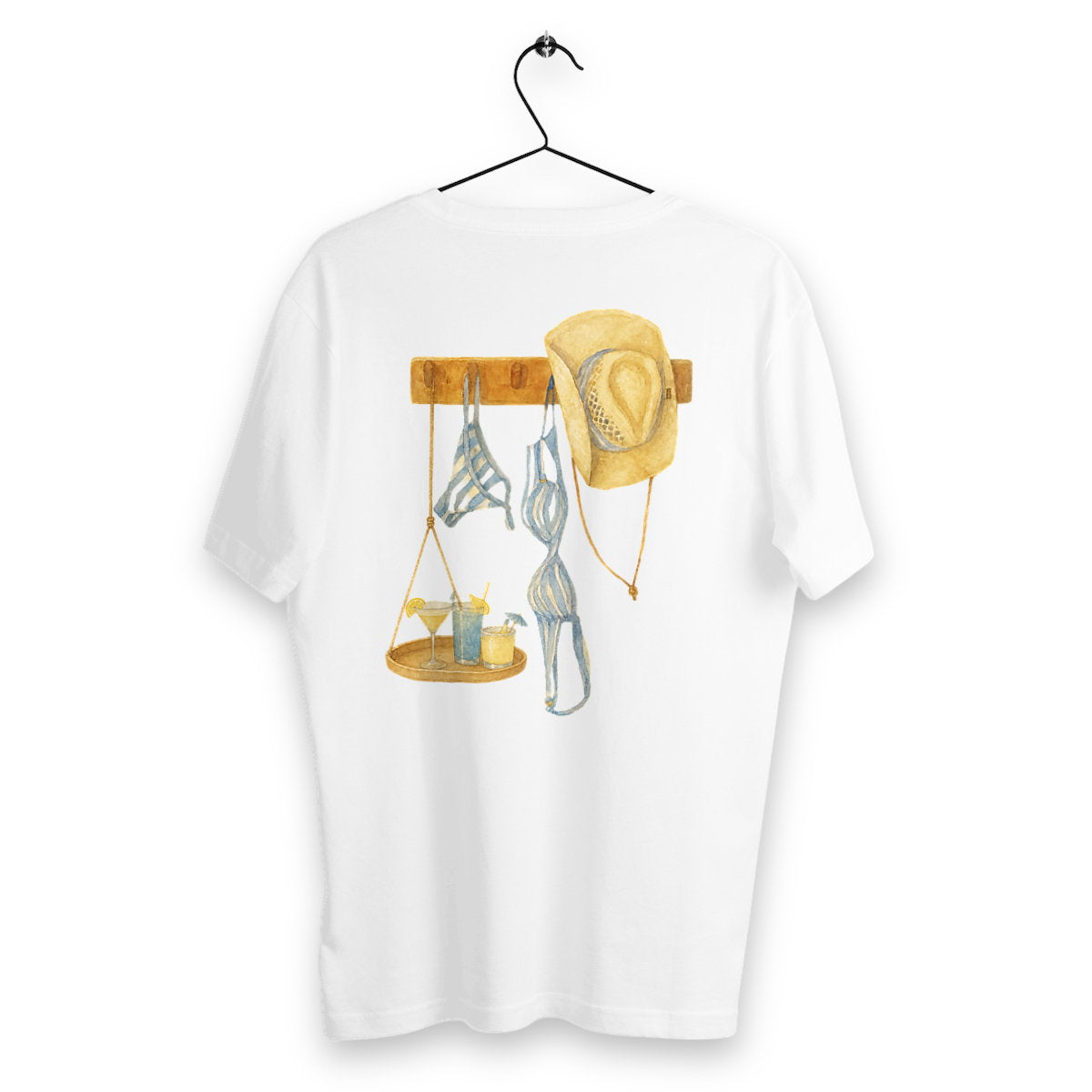 T-shirt Homme Cabana & Cocktails - dos_blanc