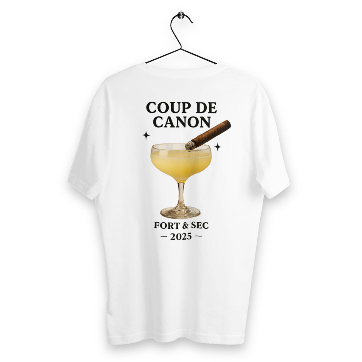 T-shirt Homme Coup de Canon - dos_blanc