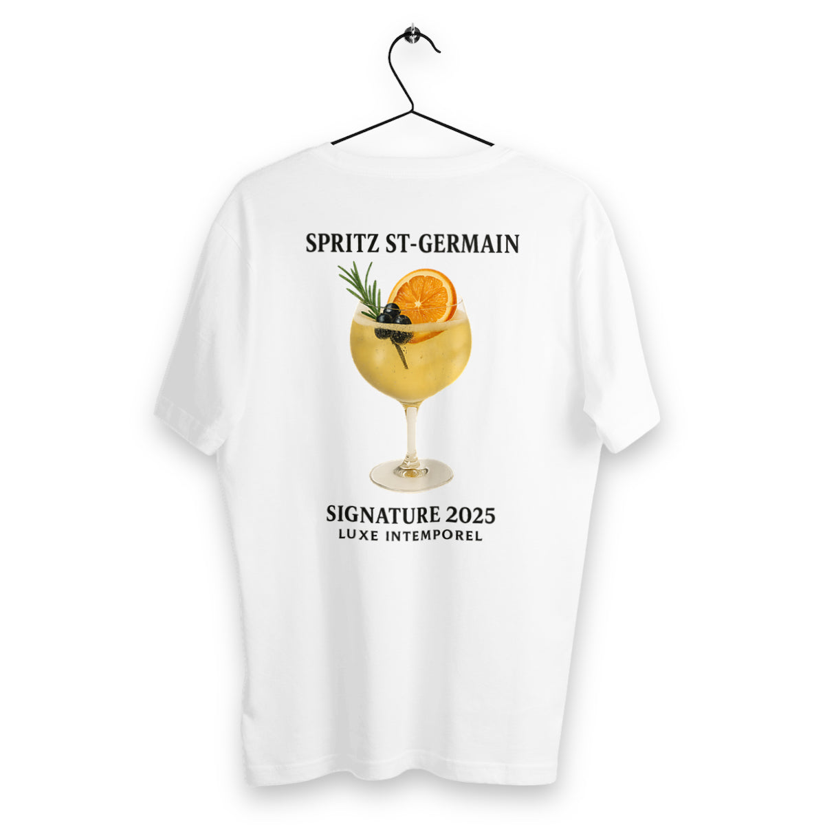 T-shirt Unisexe Classique - Cocktail Spritz St-Germain Élégant - dos_blanc
