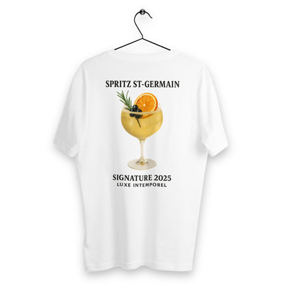 T-shirt Unisexe Classique - Cocktail Spritz St-Germain Élégant - dos_blanc
