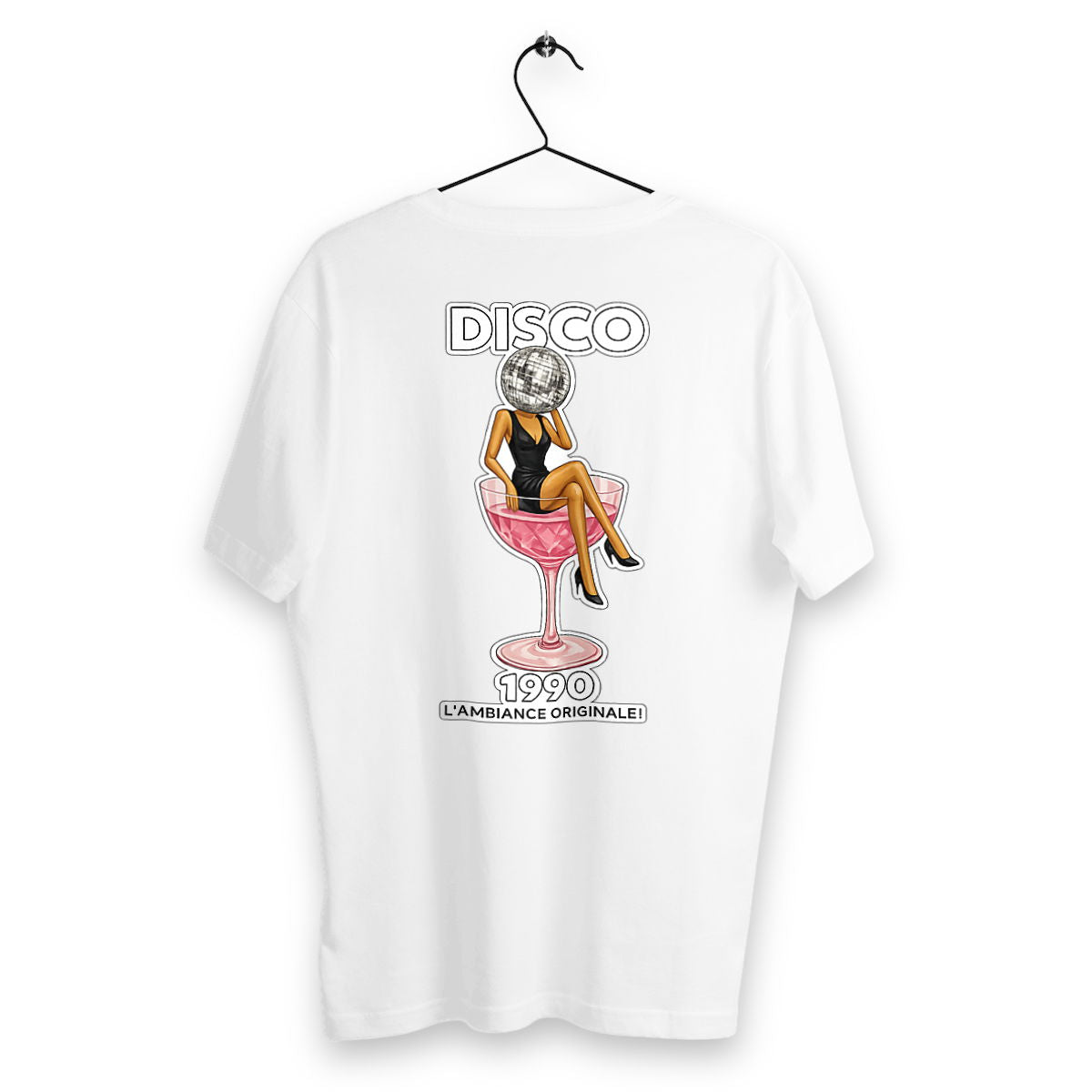 T-shirt Homme Disco - dos_blanc