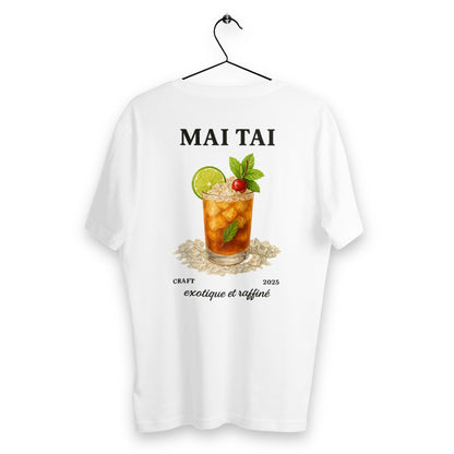 T-shirt Unisexe Classique Cocktail Mai Tai - Un style rafraîchissant - dos_blanc