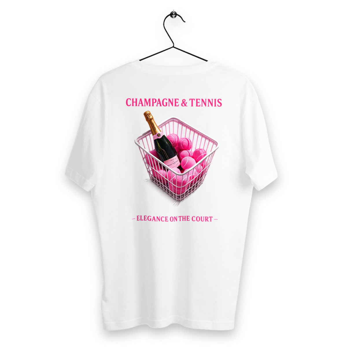 T-shirt Homme Champagne & Tennis - dos_blanc