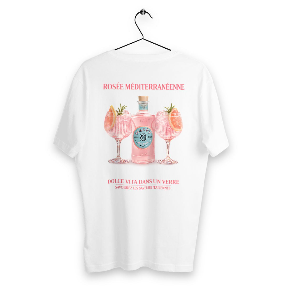 T-shirt Homme Rosée Méditerranéenne - dos_blanc