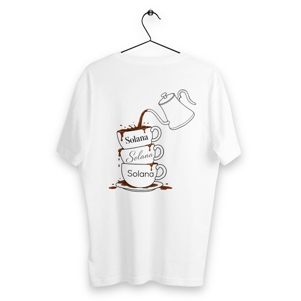 T-shirt Homme Café - dos_blanc