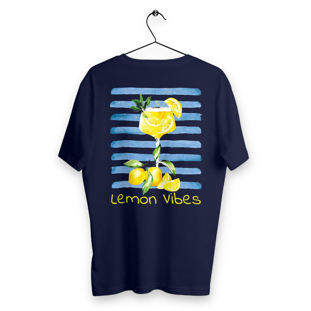 T-shirt Homme Lemon Vibes - dos_bleumarine