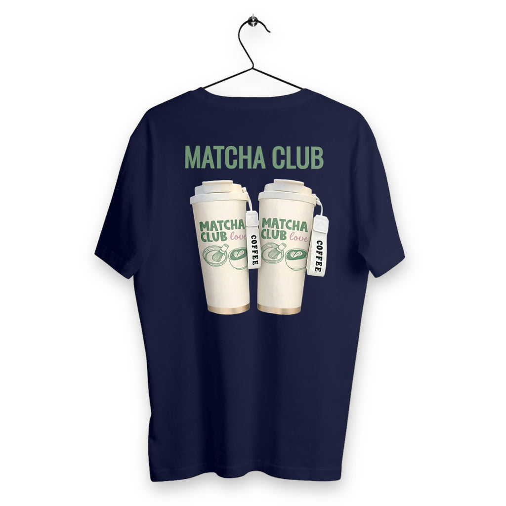 T-shirt Homme Matcha club  - dos_bleumarine