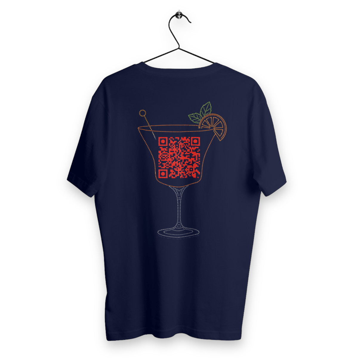 T-shirt Homme QR - dos_bleumarine