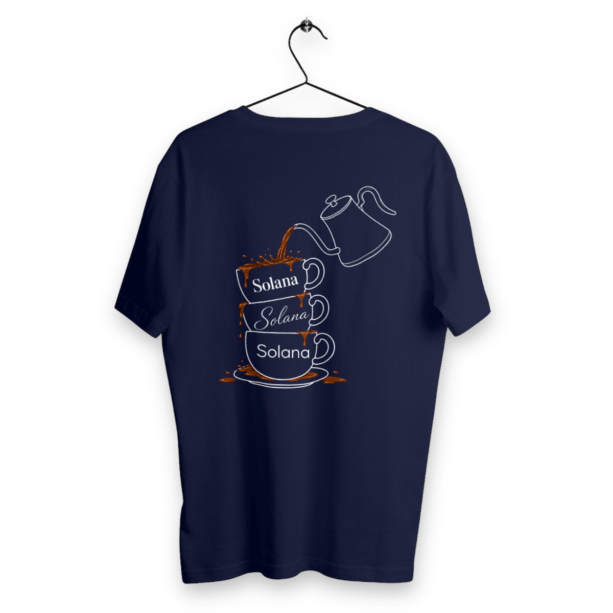T-shirt Homme Café - dos_bleumarine