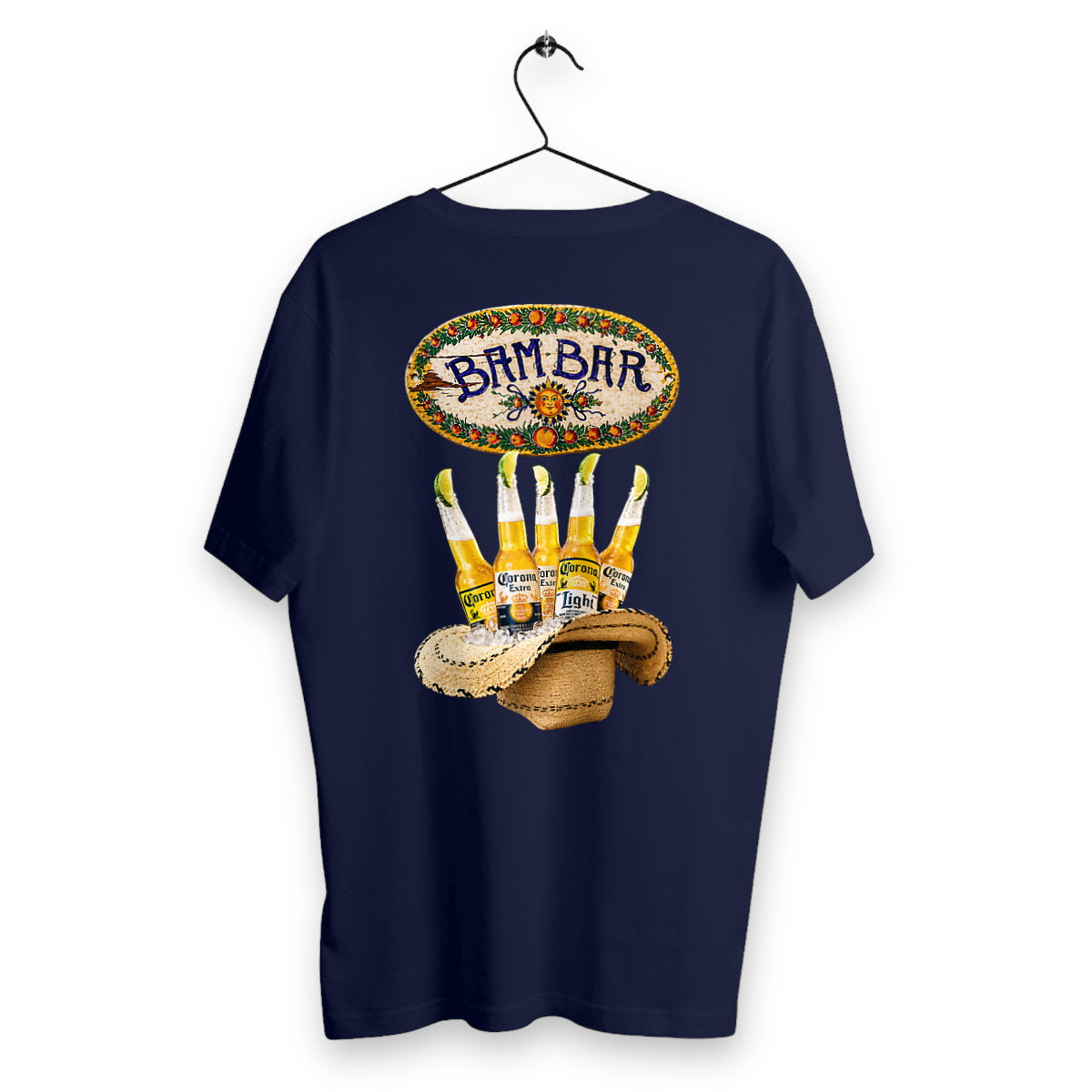 T-shirt Homme Bam Bar - dos_bleumarine