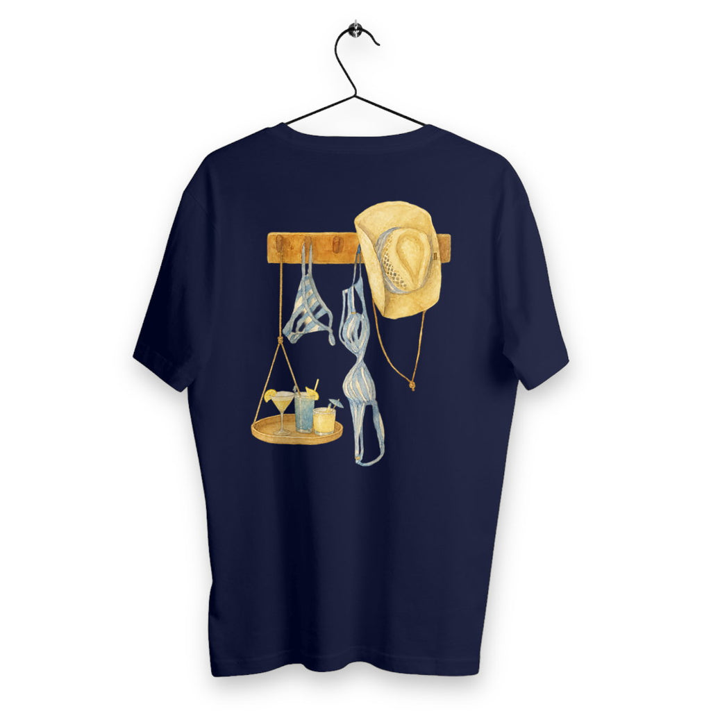T-shirt Homme Cabana & Cocktails - dos_bleumarine