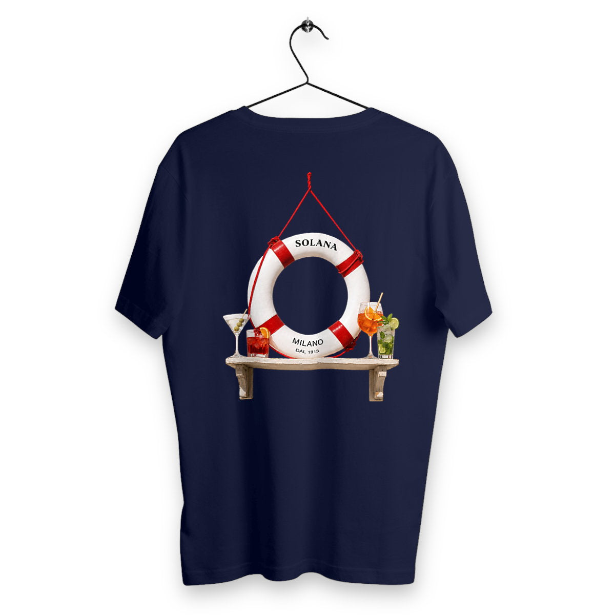 T-shirt Homme Boué - dos_bleumarine