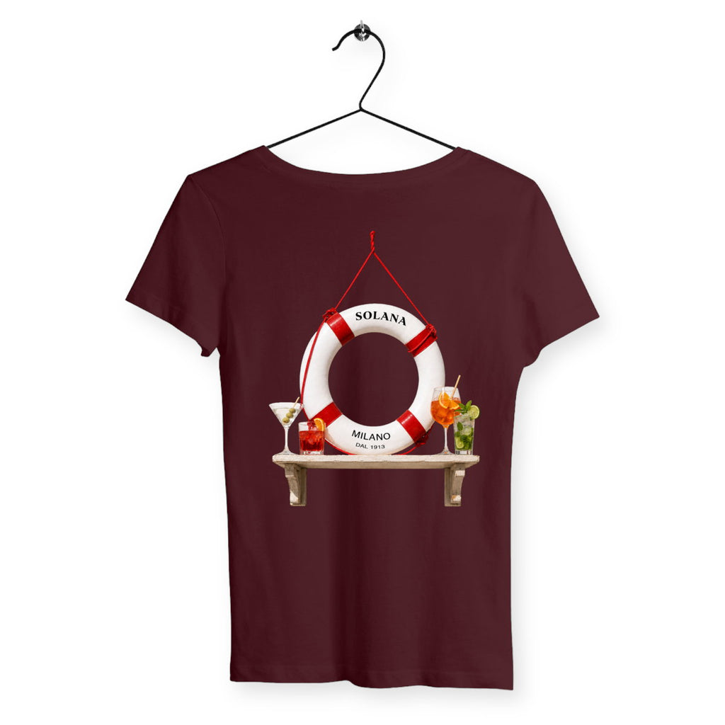 T-shirt Femme Boué - dos_bordeaux