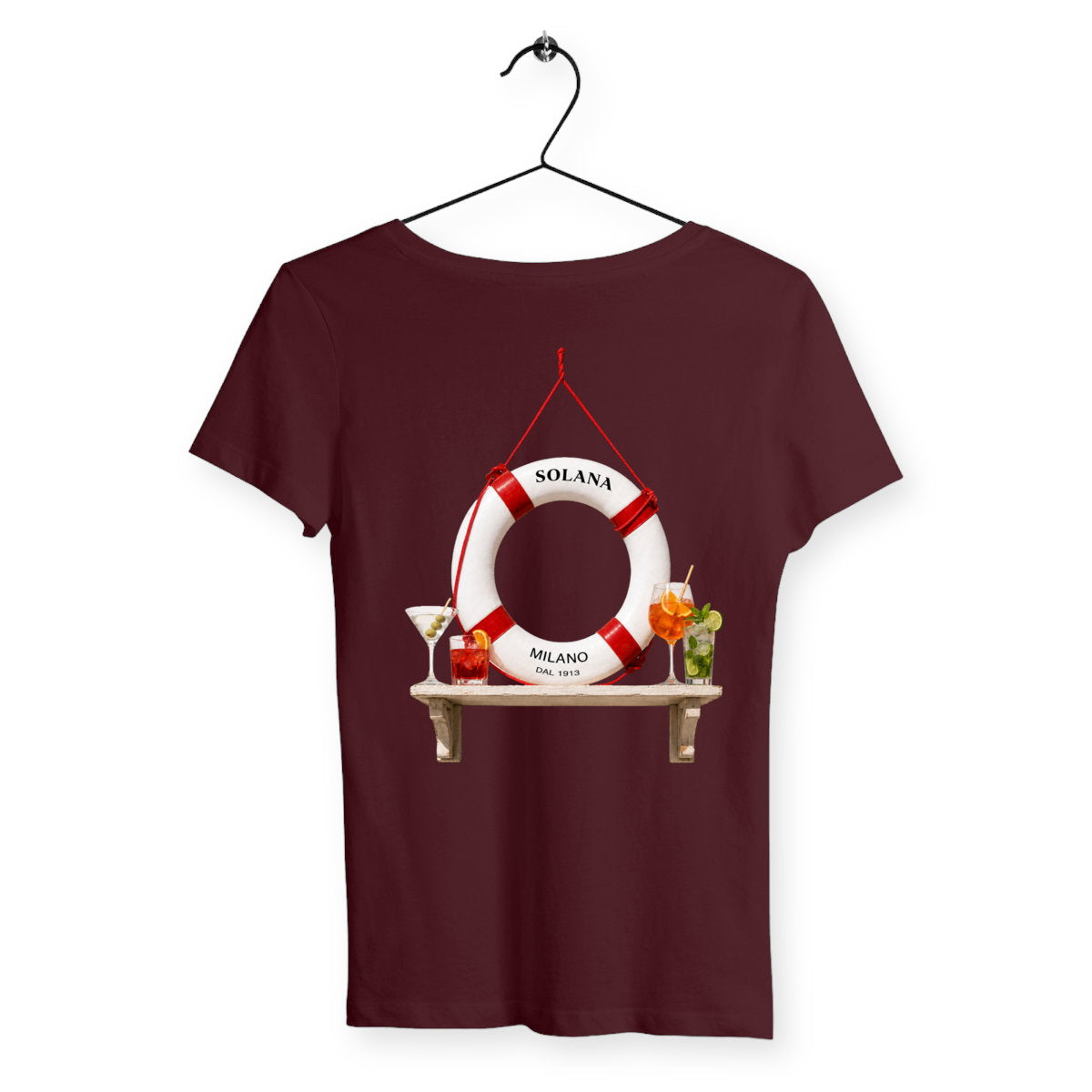 T-shirt Femme Boué - dos_bordeaux