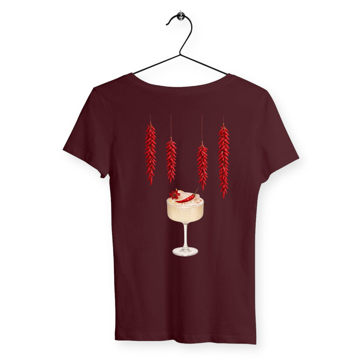T-shirt Femme Pimenté - dos_bordeaux