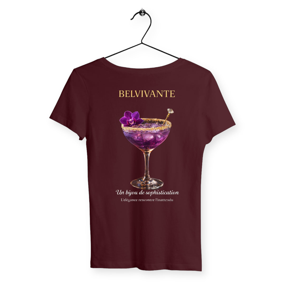 T-shirt Femme Belivante - dos_bordeaux