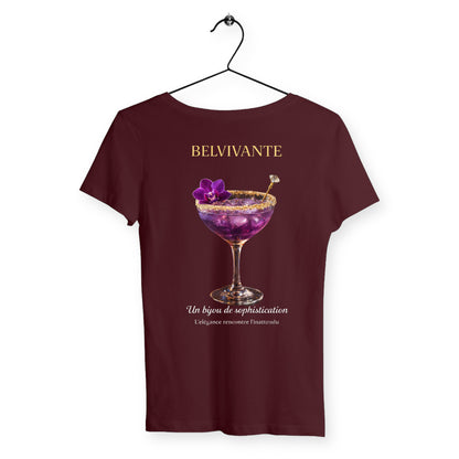 T-shirt Femme Belivante - dos_bordeaux