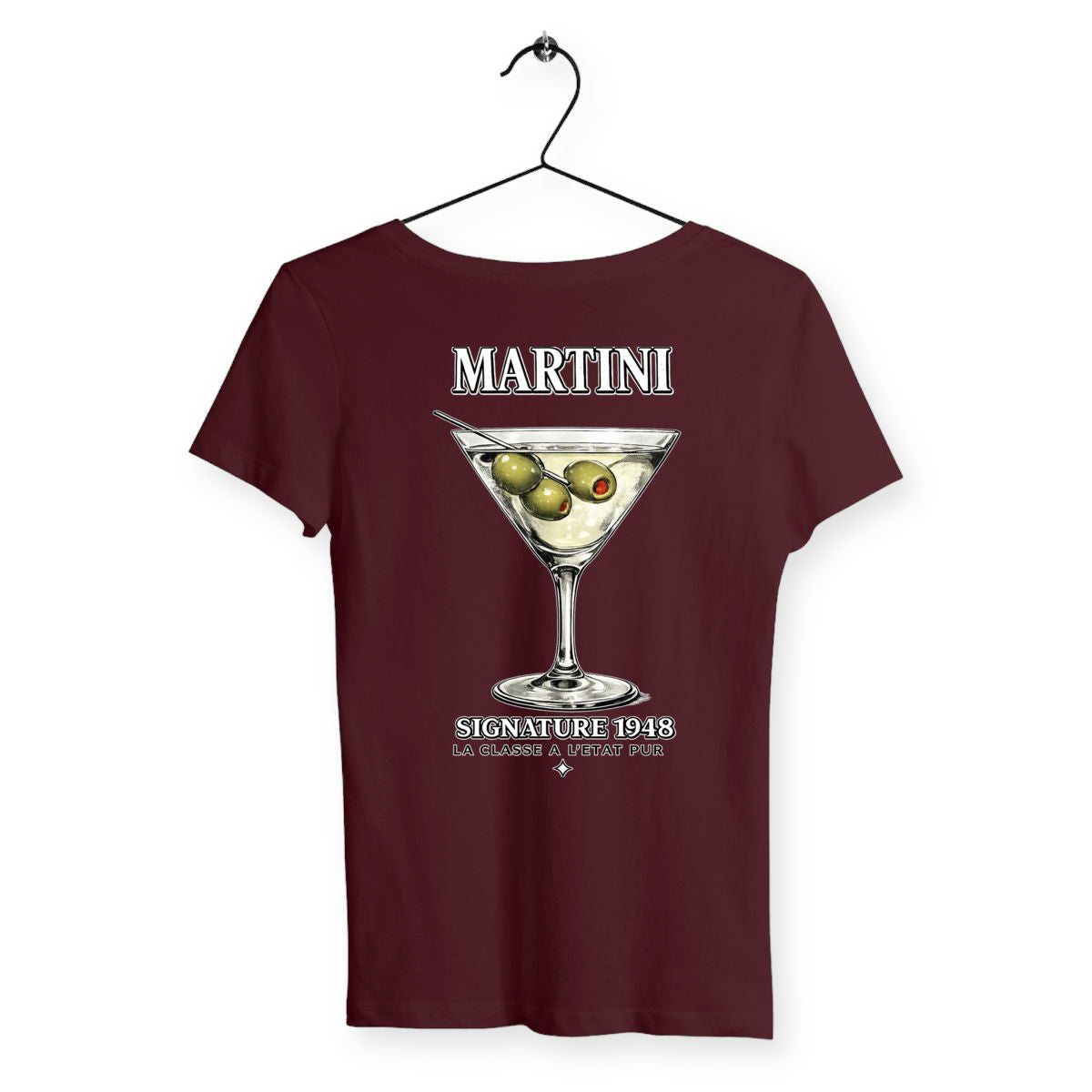 T-shirt Femme Martini - dos_bordeaux