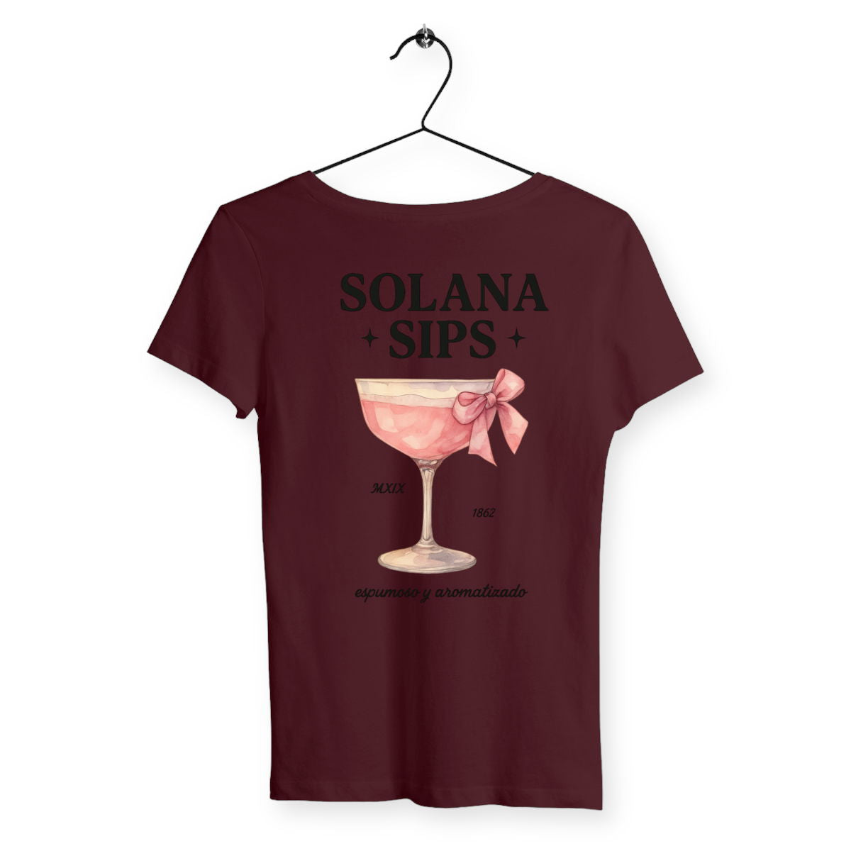 T-shirt Femme Sips - dos_bordeaux