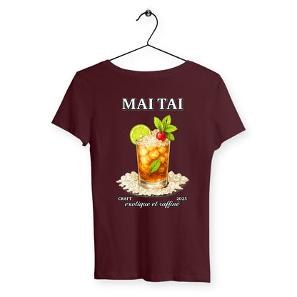 T-shirt Femme Mai Tai - dos_bordeaux