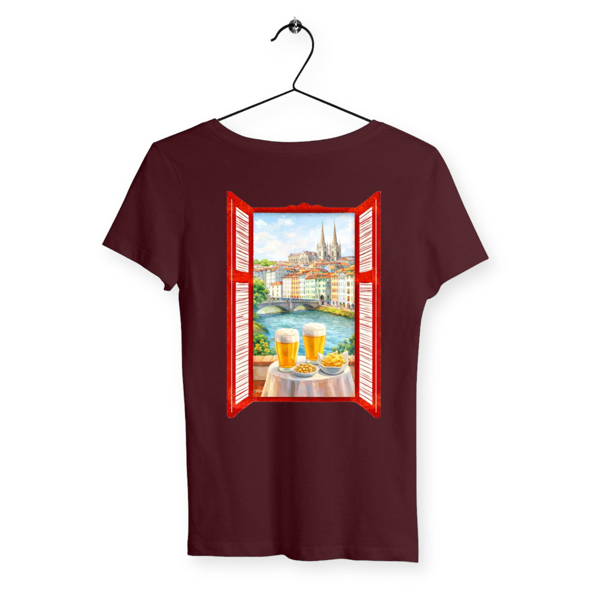 T-shirt Femme Feria - dos_bordeaux