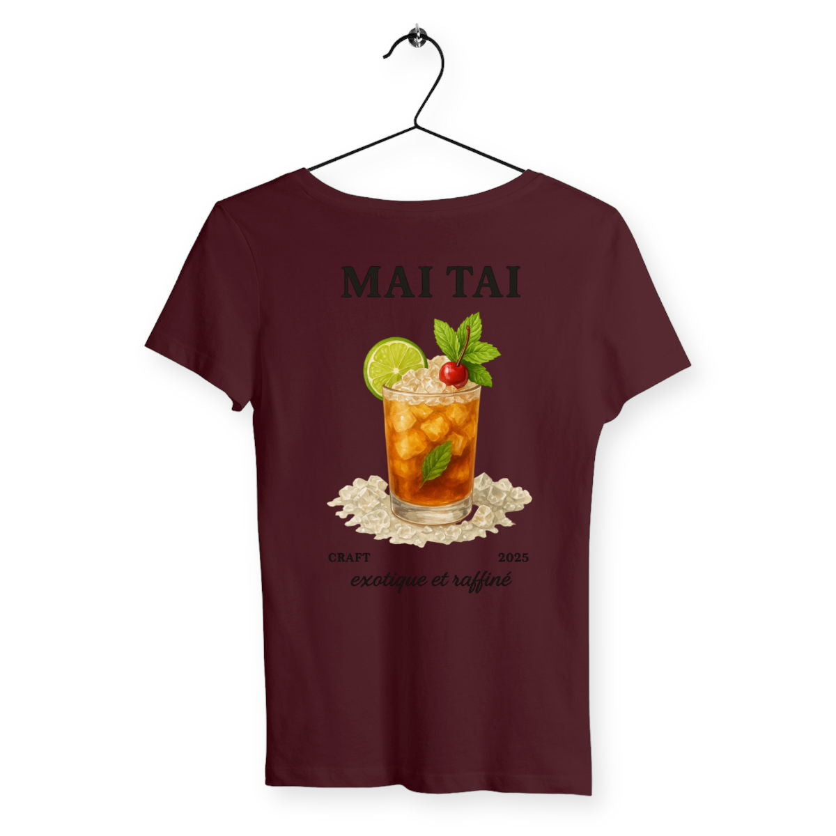 T-shirt Femme Mai Tai - dos_bordeaux