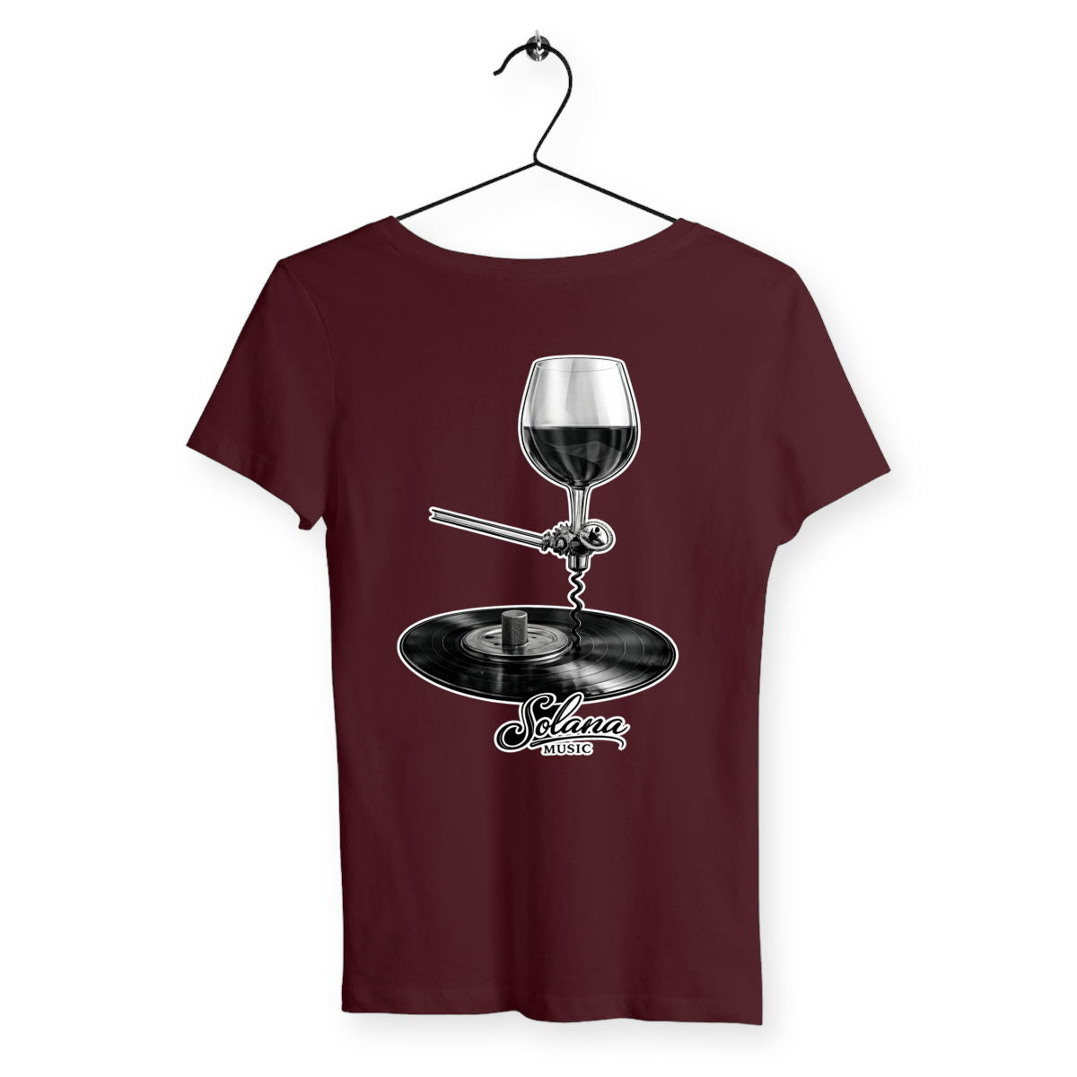 T-shirt Femme Solazique - dos_bordeaux